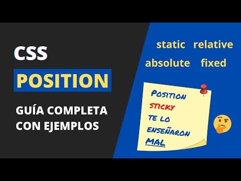 Posicionamiento CSS - Guía desde cero | CSS Position en la práctica