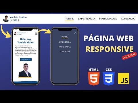 Página web responsive desde CERO 🚀 | parte 1: Barra de navegación usando flexbox