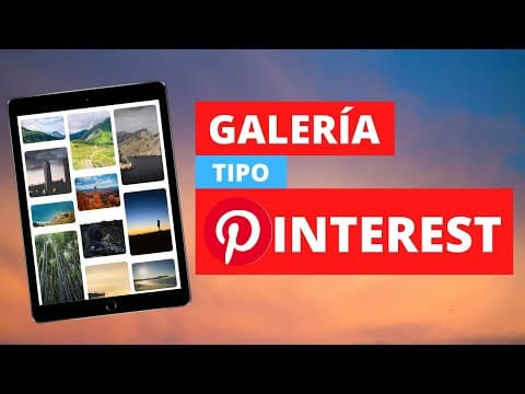 Galería de imágenes tipo Pinterest con HTML, CSS y JS | Masonry Layout - Tutorial