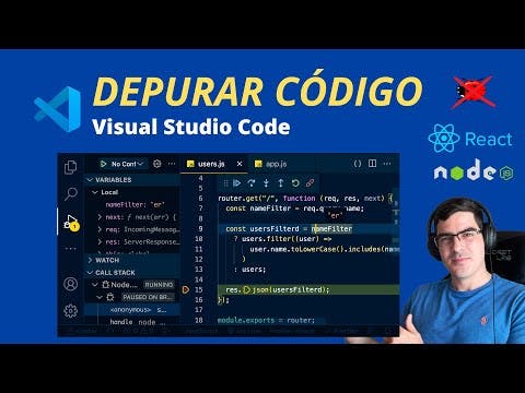Cómo depurar (debug) código con vscode 🐞 | Debug Node.js, React, JavaScript