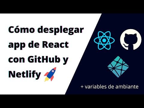 Cómo desplegar APP de React 💰GRATIS💰 con GitHub y Netlify 🚀 | Tutorial desde CERO