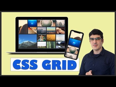 Galería de imágenes responsive usando CSS GRID | Diseño adaptativo #css #grid #tutorial